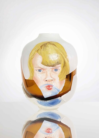 雕塑 标题为“Narcissus Vases - B…” 由Marieta Tedenacová, 原创艺术品, 玻璃