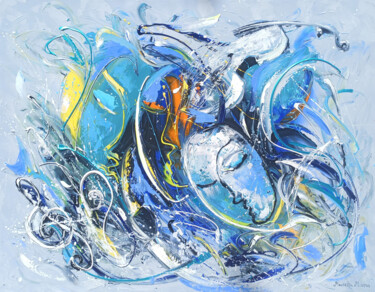 Картина под названием "Dreamscape Serenade" - Marietta Martirosyan, Подлинное произведение искусства, Масло Установлен на Де…