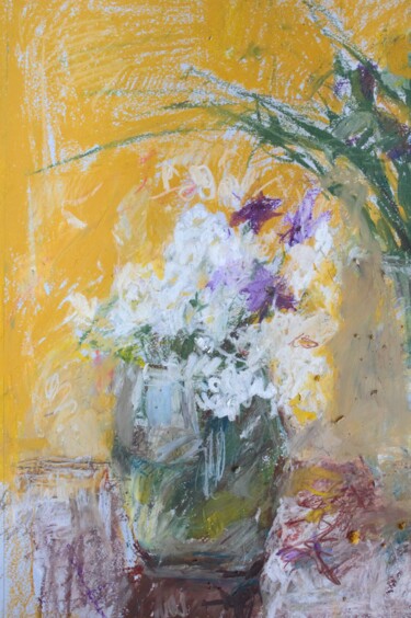 Malarstwo zatytułowany „Flowers” autorstwa Mariia Kurbatova, Oryginalna praca, Pastel
