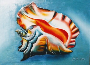 Malerei mit dem Titel "Shell" von Marija Mitrovic, Original-Kunstwerk, Öl