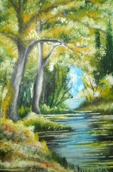 Pintura titulada "Start autumn" por Marija Mitrovic, Obra de arte original, Oleo