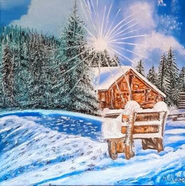 Peinture intitulée "Winter idill" par Marija Mitrovic, Œuvre d'art originale, Huile