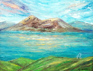 Painting titled "Nature marine motiv…" by Marija Sviličić, Original Artwork, Oil