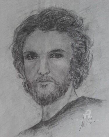 Drawing titled "Drawing - Portrait…" by Marija Sviličić, Original Artwork, Pencil