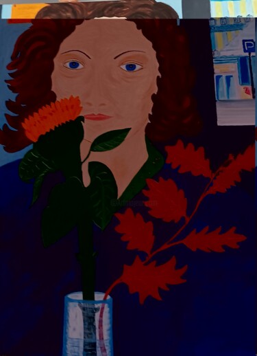「Herbst im Paris」というタイトルの絵画 Marija Weißによって, オリジナルのアートワーク, アクリル