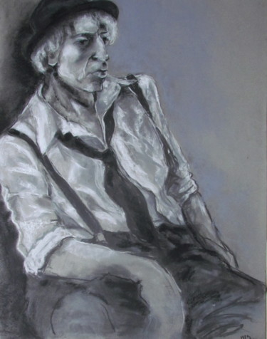 Drawing titled "Jazzy" by Marijo Ponce Fest, Original Artwork, Pastel