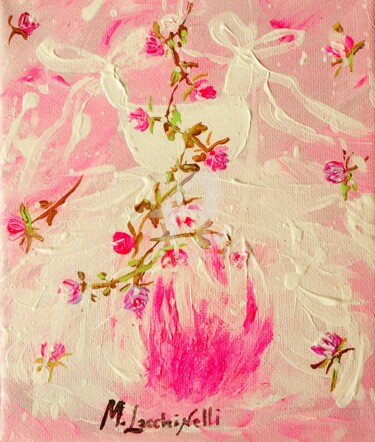 Pittura intitolato "TUTU CANDY ROSE" da Marilena Lacchinelli, Opera d'arte originale, Acrilico
