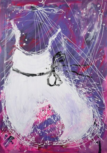 Картина под названием "TUTU SWEET SEPTEMBER" - Marilena Lacchinelli, Подлинное произведение искусства, Акрил Установлен на Д…