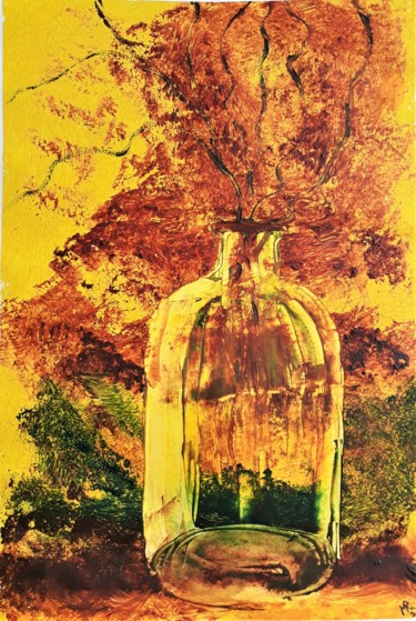 Malerei mit dem Titel "Still life-002." von Marie Ruda, Original-Kunstwerk, Acryl
