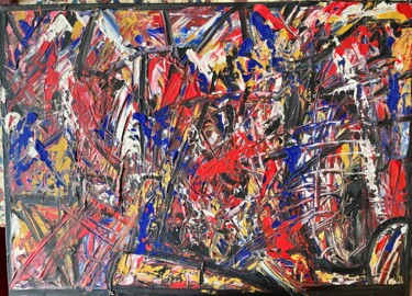 Картина под названием "LA DERNIERE FOIS" - Marina Berra, Подлинное произведение искусства, Акрил Установлен на Другая жестка…