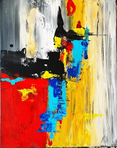 Картина под названием "L'INTENSITA' DI UN…" - Marina Berra, Подлинное произведение искусства, Акрил Установлен на Другая жес…