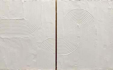 绘画 标题为“White relief” 由Marina Lebedeva, 原创艺术品, 石膏
