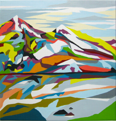 제목이 "Coloured mountains…"인 미술작품 Marina Geipel로, 원작, 아크릴