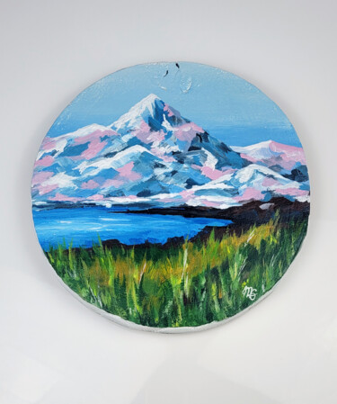 Painting titled "Mountain" by Marina Geipel, Original Artwork, Acrylic