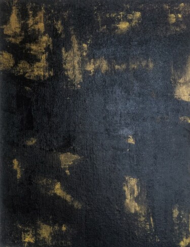 Malerei mit dem Titel "Cold Gold" von Marina Gorbachova, Original-Kunstwerk, Öl