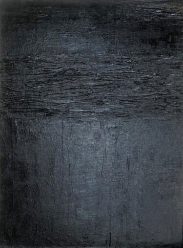 Ζωγραφική με τίτλο "Black Heart" από Marina Gorbachova, Αυθεντικά έργα τέχνης, Λάδι
