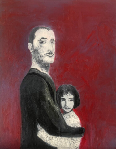 Картина под названием "Leon Professional (…" - Marina Gorbachova, Подлинное произведение искусства, Масло
