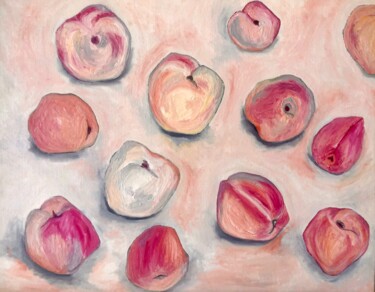 Schilderij getiteld "Peaches and Nectari…" door Marina Gorbachova, Origineel Kunstwerk, Olie