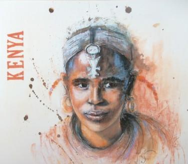 Malarstwo zatytułowany „Kenya” autorstwa Marina Guilloret, Oryginalna praca