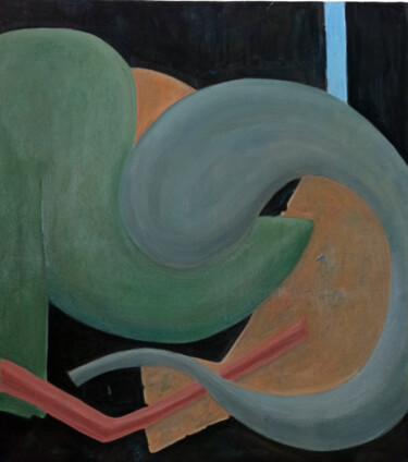 Pintura titulada "Journey of green pe…" por Marina Litvinova, Obra de arte original, Oleo Montado en Bastidor de camilla de…