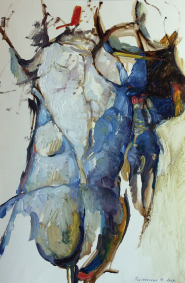 Pittura intitolato "Sketch #59" da Marina Podgaevskaya, Opera d'arte originale, Olio