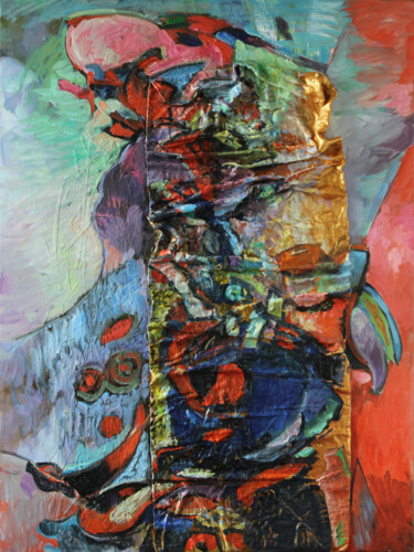 Schilderij getiteld "Composition # 51" door Marina Podgaevskaya, Origineel Kunstwerk, Olie