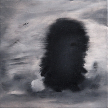 Картина под названием "Hadgehog in the fog…" - Marina Rusalka, Подлинное произведение искусства, Масло Установлен на Деревян…