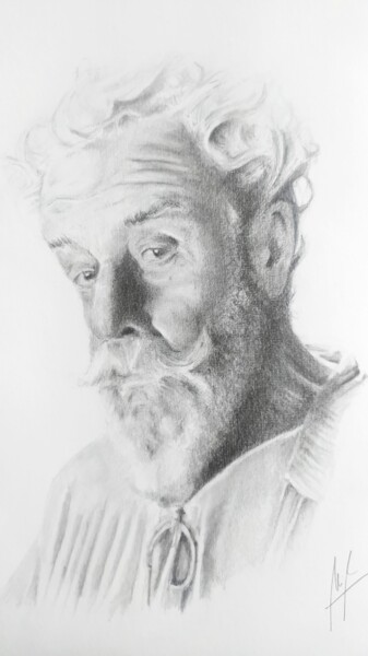 Dessin intitulée "Don Quijote" par Mario Araus, Œuvre d'art originale, Graphite