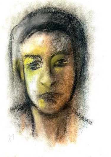 Malerei mit dem Titel "ambra" von Mario Fanconi, Original-Kunstwerk, Pastell