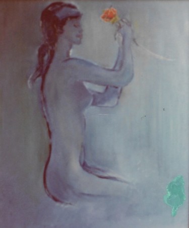 제목이 "Nudo di donna con r…"인 미술작품 Mario Fanconi로, 원작, 기름