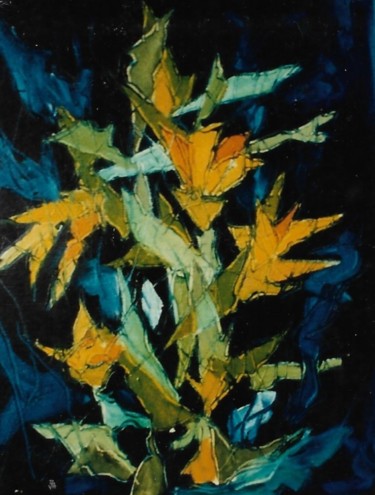 Pittura intitolato "Fiori" da Mario Fanconi, Opera d'arte originale, Olio
