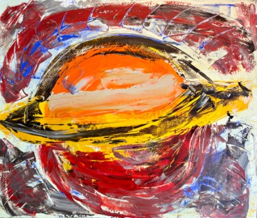 Peinture intitulée "Saturno" par Mario Pratesi, Œuvre d'art originale, Huile
