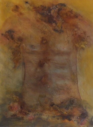 Schilderij getiteld "Torso maschile I" door Marion Kotyba, Origineel Kunstwerk, Acryl