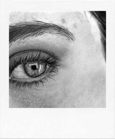 Drawing titled "N°12, format Polaro…" by Marion Roy, Original Artwork, Pencil