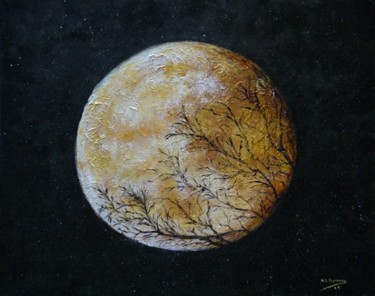Pintura titulada "Luna Nueva" por Marisa Espinosa García, Obra de arte original