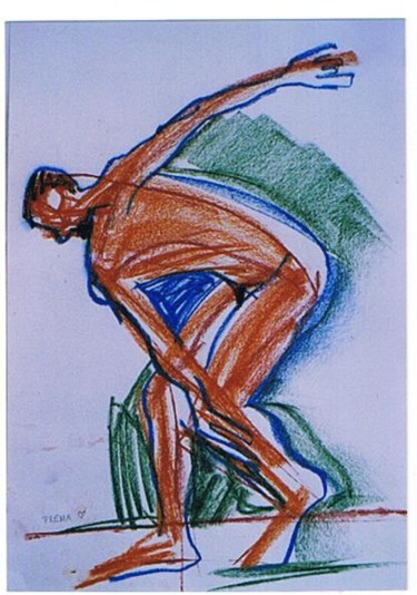 Zeichnungen mit dem Titel "The danser" von Prema (Risto), Original-Kunstwerk