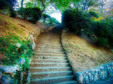 Photography titled "Stairs to Heaven" by Marian Bogatu, Original Artwork, Manipulated Photography