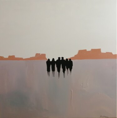 Schilderij getiteld "Desert" door Mariusz Makula, Origineel Kunstwerk, Olie