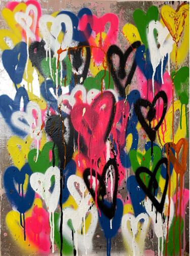 Картина под названием "I love you so" - Mariya Bogdanova, Подлинное произведение искусства, Акрил Установлен на Деревянная р…