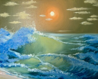 Pintura intitulada "Море" por Mariya Klein, Obras de arte originais, Óleo