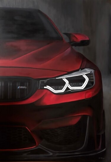 "BMW" başlıklı Tablo Mariya Klein tarafından, Orijinal sanat, Petrol