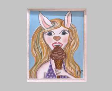 绘画 标题为“Glace” 由Mariya Oliynyk, 原创艺术品, 粉彩 安装在纸板上