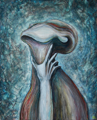 Painting titled "The desire to breat…" by Mariya Markina, Original Artwork, Oil