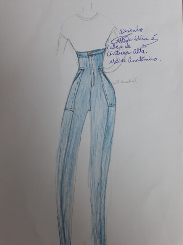 Design getiteld "Desenho" door Mariza Tomaz  Soares, Origineel Kunstwerk, Kleding