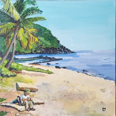 Peinture intitulée "Grande Anse, La Réu…" par Mark Luxton, Œuvre d'art originale, Acrylique