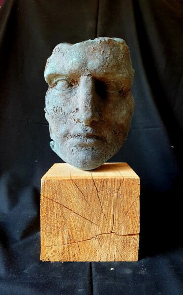 Skulptur mit dem Titel "Fragment 16" von Marko Grgat, Original-Kunstwerk, Terra cotta