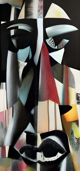 Digitale Kunst getiteld ""DigIdentität" - th…" door Markus Klein, Origineel Kunstwerk, AI gegenereerde afbeelding