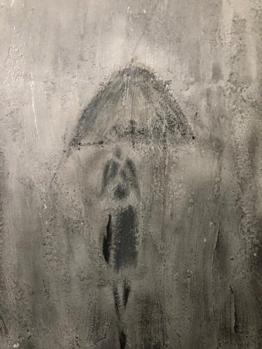 Schilderij getiteld "Rain" door Marta Florczyk Art, Origineel Kunstwerk, Graffiti