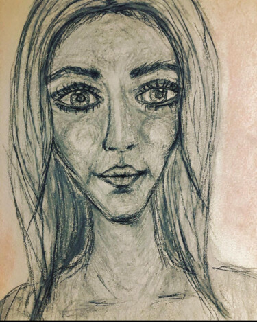 Drawing titled "Laura" by Marta Florczyk Art, Original Artwork, Pencil
