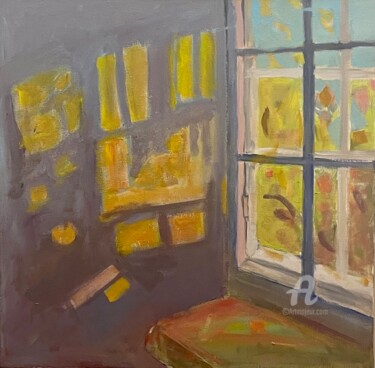 Картина под названием ""Inside"" - Marta Leim, Подлинное произведение искусства, Акрил Установлен на Деревянная рама для нос…